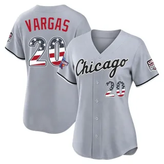 Limited Women's Miguel Vargas Chicago White Sox 2026 All-Star Edition Stars & Stripes Road Stadium Jersey - Gray