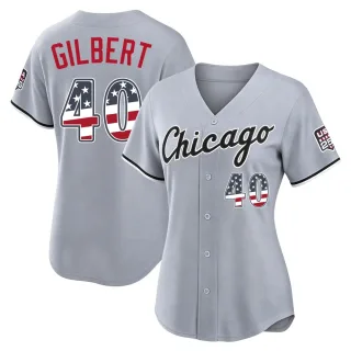 Limited Women's Tyler Gilbert Chicago White Sox USA 250 Fourth Of July Road Stadium Jersey - Gray