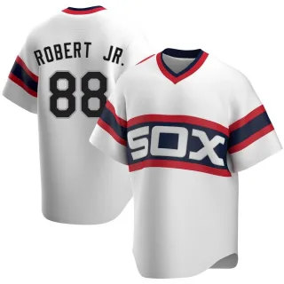 Replica Men's Luis Robert Chicago White Sox Cooperstown Collection Jersey - White