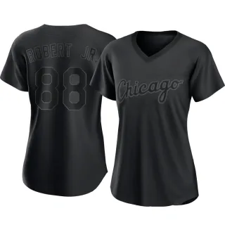 Replica Women's Luis Robert Chicago White Sox Pitch Fashion Jersey - Black