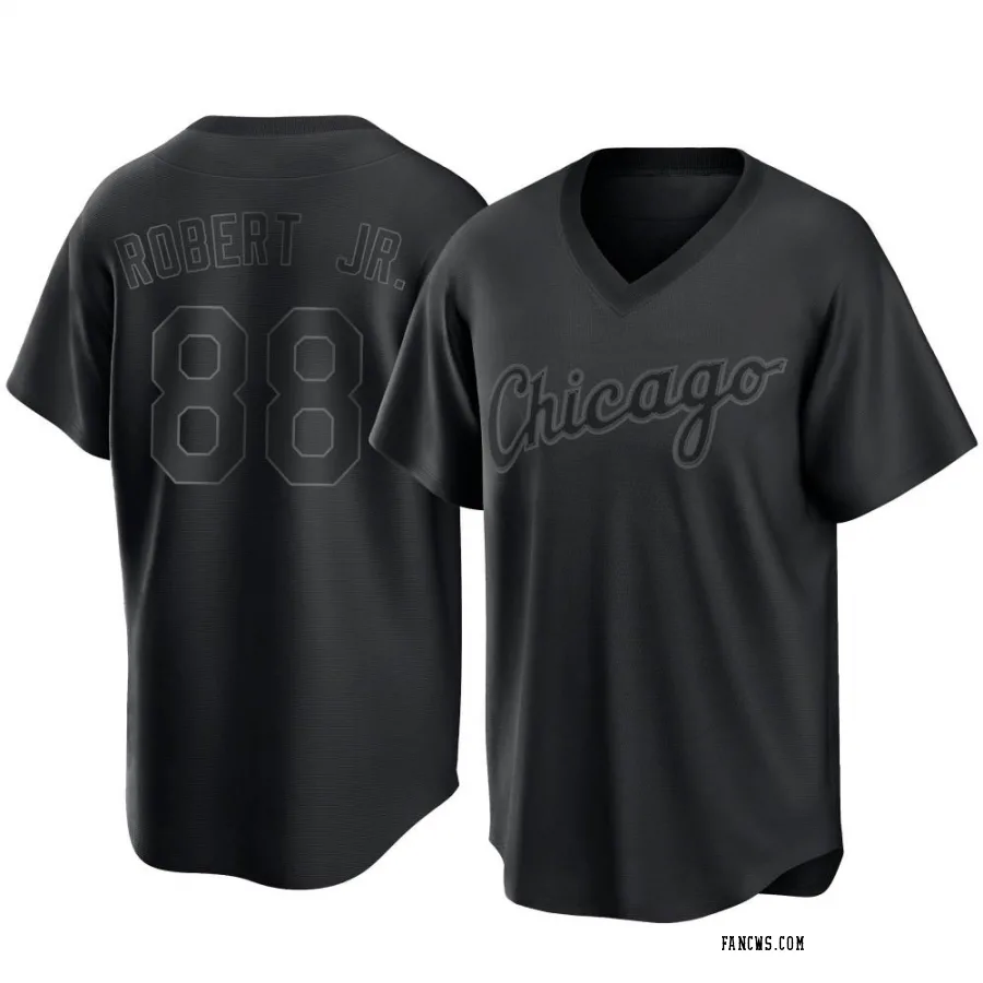 Replica Youth Luis Robert Chicago White Sox Pitch Fashion Jersey - Black